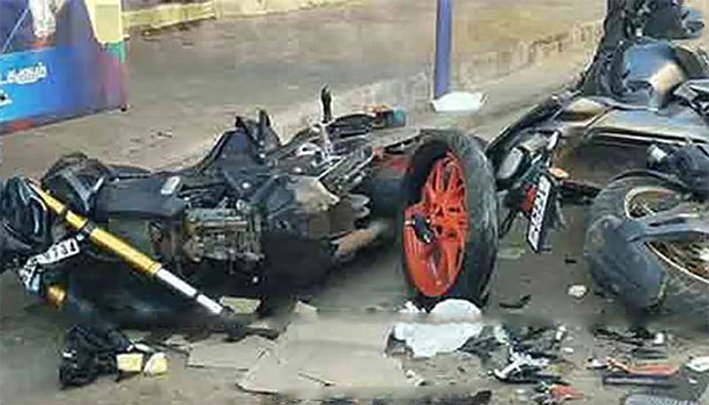 காரைக்குடியில் 2 பைக்குகள் மோதி விபத்து – ஒருவர் பலி!