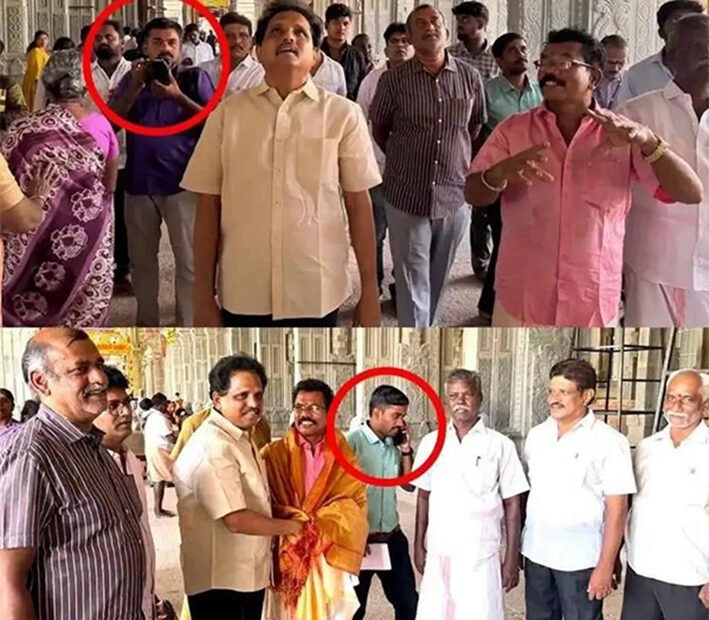 மதுரை மீனாட்சி அம்மன் கோவிலுக்குள் செல்போன்-கம்யூ எம்பி மீது புகார்