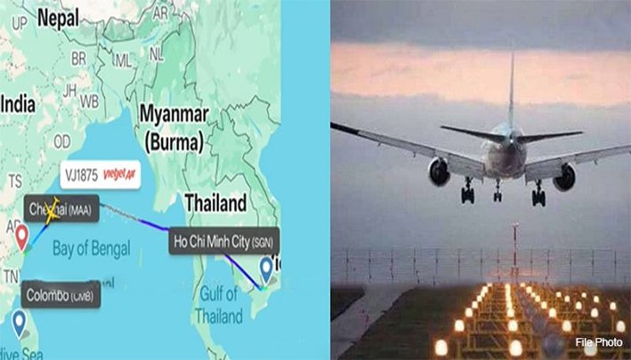 இலங்கை சென்ற விமானத்தில் கோளாறு… சென்னை தரையிறக்கம்-பரபரப்பு