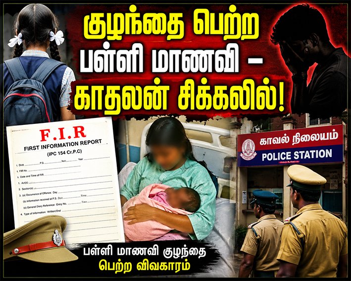 குழந்தை பெற்ற பள்ளி மாணவி – காதலன் மீது திருச்சியில் வழக்கு