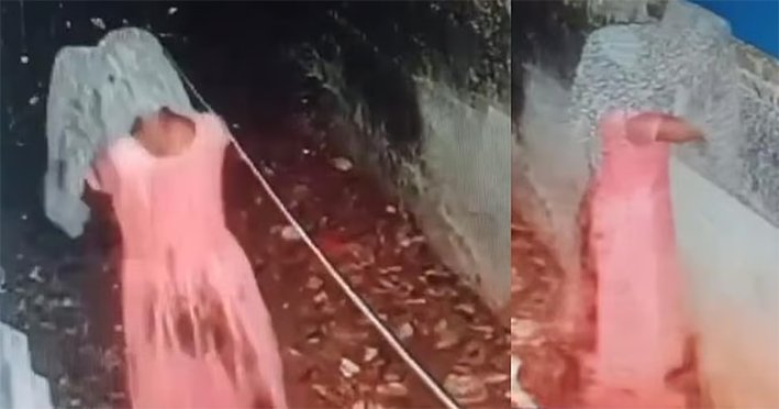 பெண் போல் வேடமணிந்து வீடு வீடாக சென்று திருடிய மர்ம நபர்