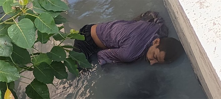 சாக்கடை கால்வாயில் ஆண் சடலம் மீட்பு-கொலையா?விபத்தா?-விசாரணை