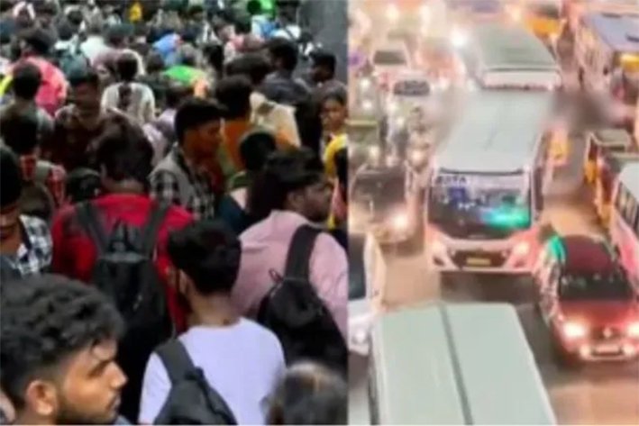 தொடர் விடுமுறை...கிளாம்பாக்கம் பஸ் ஸ்டாண்டில் குவிந்த மக்கள்