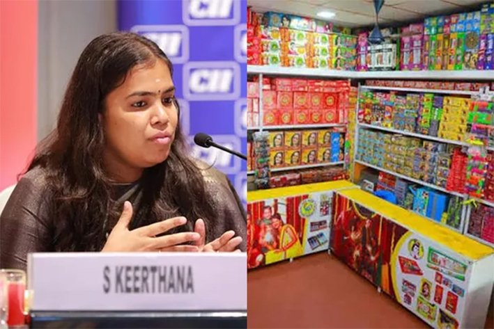 ஆன்லைன் பட்டாசு விற்பனை.. கீர்த்தனா முக்கிய அறிவிப்பு