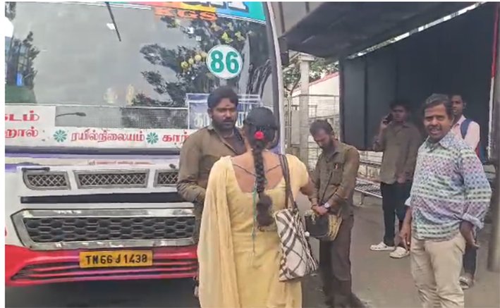 7 ரூபாய் டிக்கெட்… 10 ரூபாய் வசூலா?- கோவையில் பெண் ஆவேசம்!