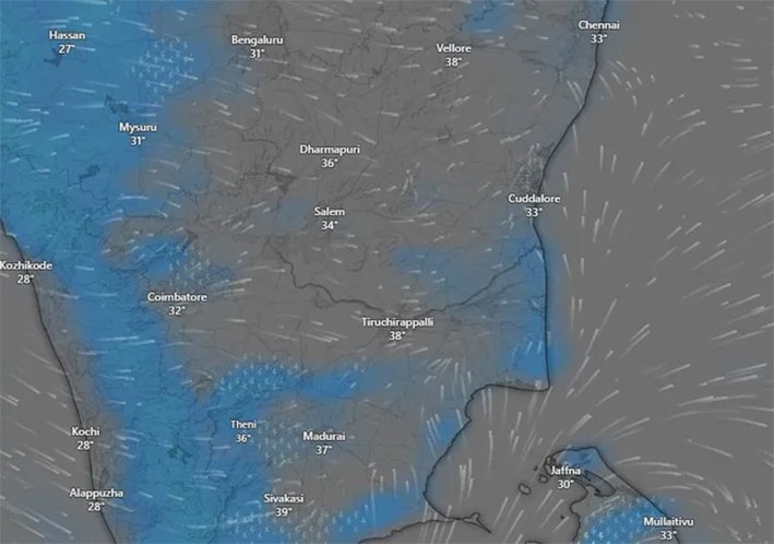 4 மாவட்டங்களில் இன்று மழைக்கு வாய்ப்பு