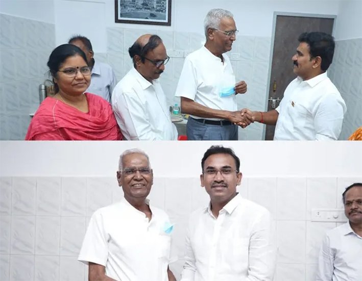 டி.ராஜா மருத்துவமனையில் அனுமதி…நேரில் சந்தித்த அமைச்சர்
