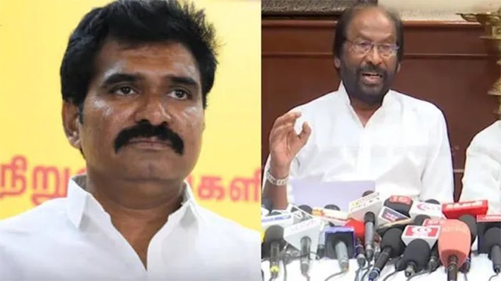 அமைச்சர் நிர்மல்குமார் மீது டிஜிபி அலுவலகத்தில் திமுக புகார்