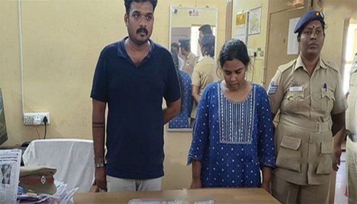 பூட்டிய வீட்டில் 36 சவரன் நகை கொள்ளை- தம்பதி கைது