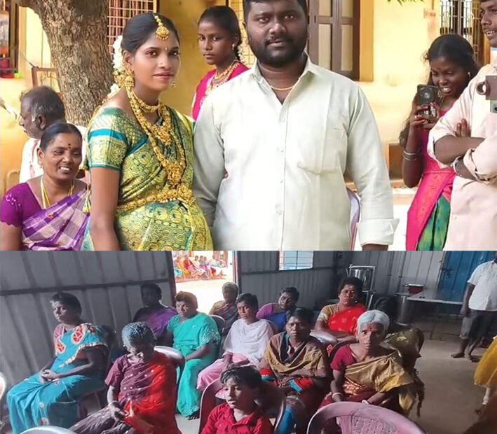 மனநல மறுவாழ்வு மையத்தில் "வளையளணி" விழா நடத்திய தம்பதியினர்