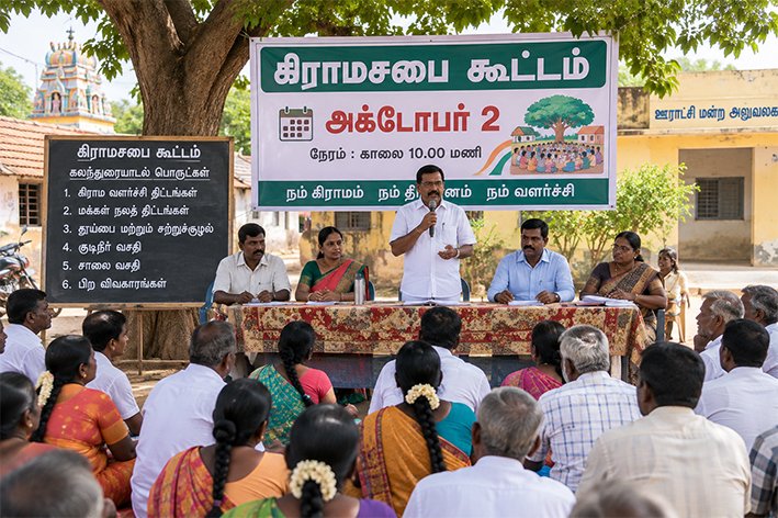அக்டோபர் 2 கிராமசபை கூட்டம்: தமிழக அரசு அறிவிப்பு