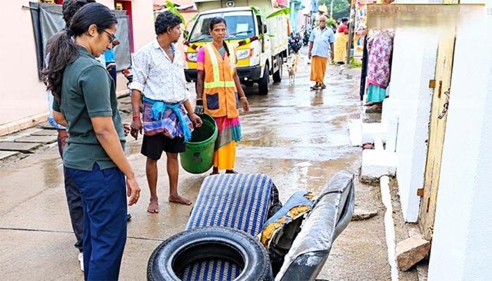 திருச்சியில் டெங்கு கொசு ஒழிப்புப் பணி–ஆணையர் பொன்மணி ஆய்வு!