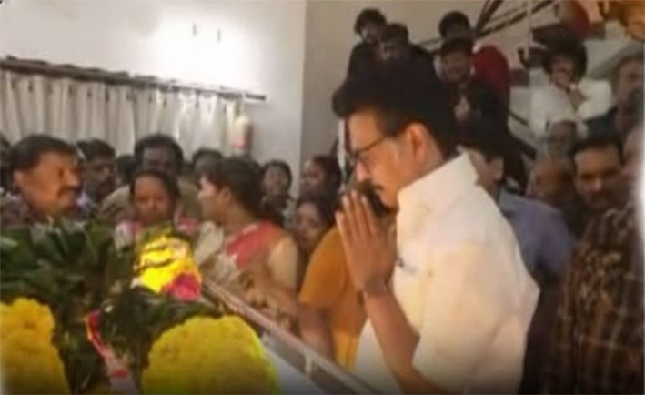 தேவா மறைவு... மு.க.ஸ்டாலின் நேரில் அஞ்சலி