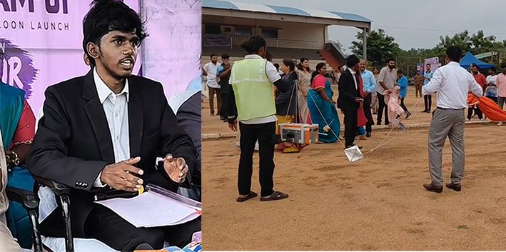 கரூர் இளைஞரின் ‘மிஷன் வானம்-01’ மினி செயற்கைக்கோள் விண்ணில் பறந்தது!