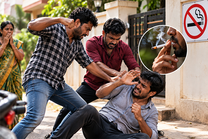 சிகரெட் புகைத்ததை கண்டித்த வாலிபர் மீது தாக்குதல்:- 2 பேர் மீது வழக்கு!- திருச்சி க்ரைம்