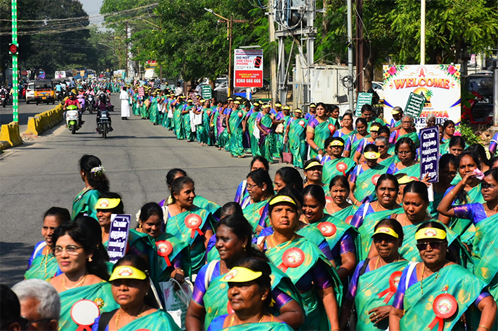 கோவையில் சிஎஸ்ஐ மகளிர் அமைதிப் பேரணி – 1,500க்கும் மேற்பட்டோர் பங்கேற்பு!