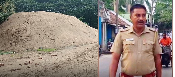 மணல் கொள்ளை... தடுக்க முயன்ற தஞ்சை எஸ்எஸ்ஐயை கொல்ல முயற்சி