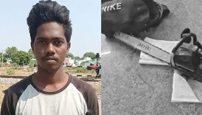 பள்ளிக்குள் மாணவியை மின்சார ரம்பத்தால் தாக்கிய இளைஞர்!