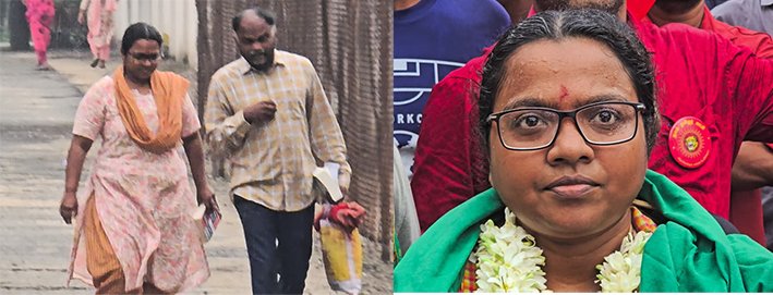 கோவை மத்திய சிறையிலிருந்து வெளியே வந்த நாதக வேட்பாளர் கார்த்திகா!