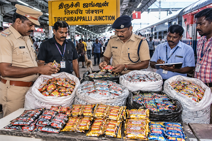 29 கிலோ குட்கா புகையிலைப் பொருட்கள் பறிமுதல்- திருச்சி க்ரைம்