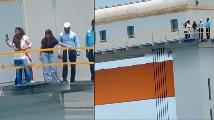 ராமேஸ்வரம் தூக்கு பாலத்தில் செல்பி.. குற்றச்சாட்டு