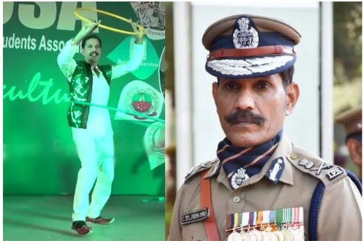 கல்லூரி மேடையில் முன்னாள் டிஜிபி சைலேந்திர பாபு நடனம்