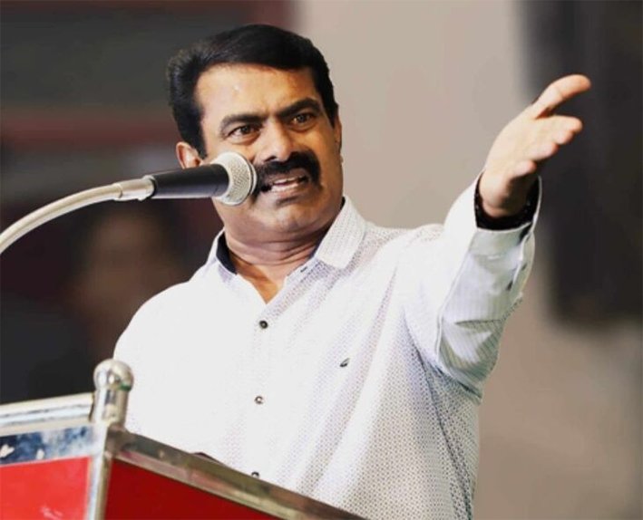 கார்த்திகாவை கைது செய்தது கீழ்த்தரமான அரசியல்: சீமான்