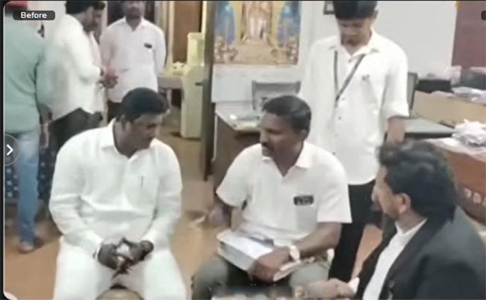 செய்யாறு சார் ஆட்சியர் அலுவலகத்தில் ஜப்தி பரபரப்பு!