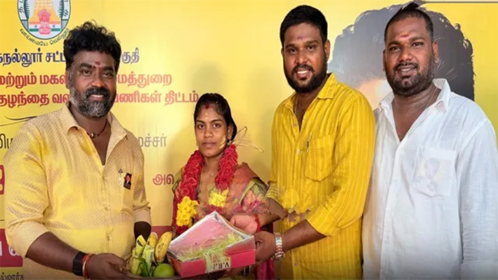 சோழிங்கநல்லூரில் தவெக MLA நடத்திய சமுதாய வளைகாப்பு