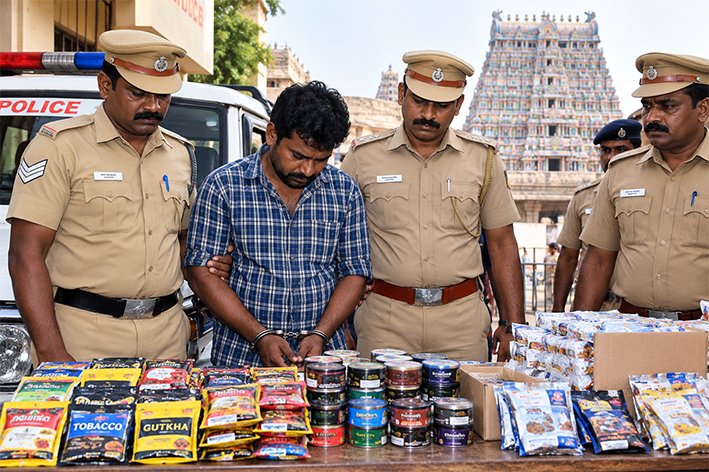 ஸ்ரீரங்கத்தில் புகையிலை விற்பனை – ஒருவர் கைது!