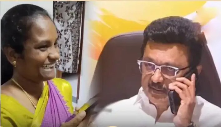 தாராபுரம் திமுக வேட்பாளர் சுகன்யாவிடம் போனில் பேசிய ஸ்டாலின்