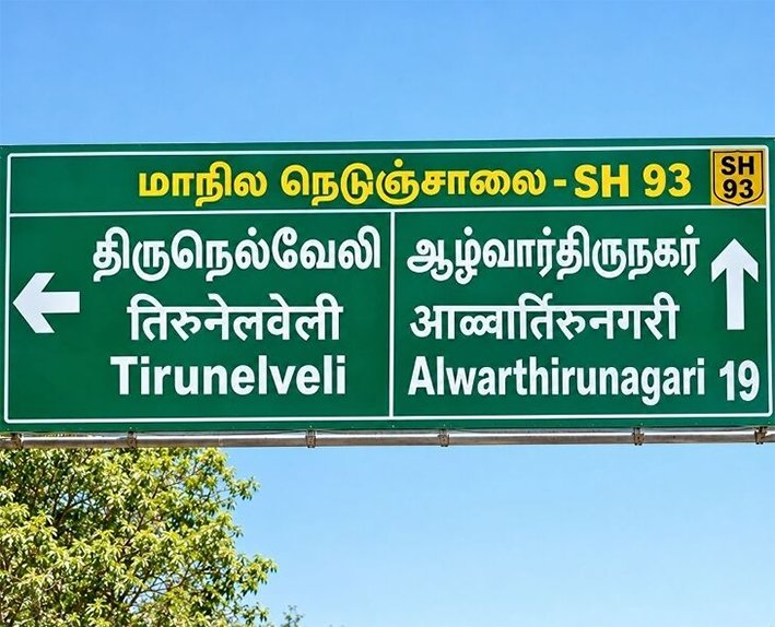 இந்தியில் பெயர் பலகை.. 2 அதிகாரிகள் சஸ்பெண்ட்
