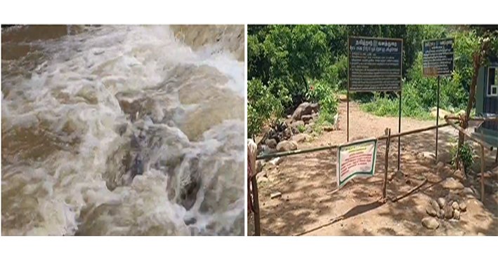 திருச்சி புளியஞ்சோலையில் வெள்ளப்பெருக்கு – சுற்றுலாத் தளம் மூடல்!