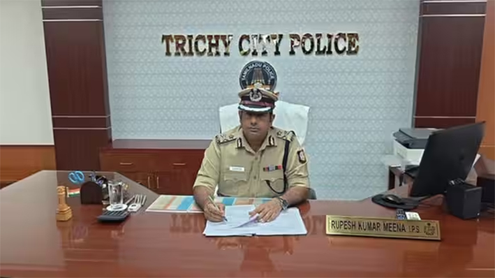 திருச்சியில் காவல் ஆணையராக ரூபேஷ் குமார் மீனா பொறுப்பேற்பு